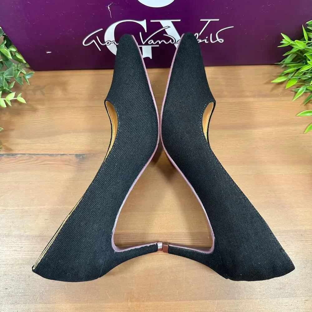 Gloria Vanderbilt Women's Marilyn Pumps Heels Black Size 8‎